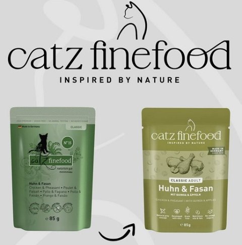Catz Finefood Classic N.15 Kurczak i Bażant saszetka 85g