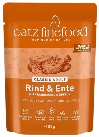Catz Finefood Classic N.23 Wołowina i Kaczka saszetka 85g