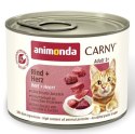 Animonda Carny Adult Wołowina + Serca puszka 200g