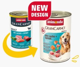 Animonda GranCarno Original Adult Lachs Spinat Łosoś + Szpinak puszka 400g