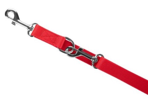CHABA Smycz taśma regulowana S 10mm/260cm czerwona