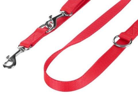 CHABA Smycz taśma regulowana S 10mm/260cm czerwona