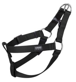 CHABA Szelki taśma regulowane nr 2 - obwód 50cm czarne