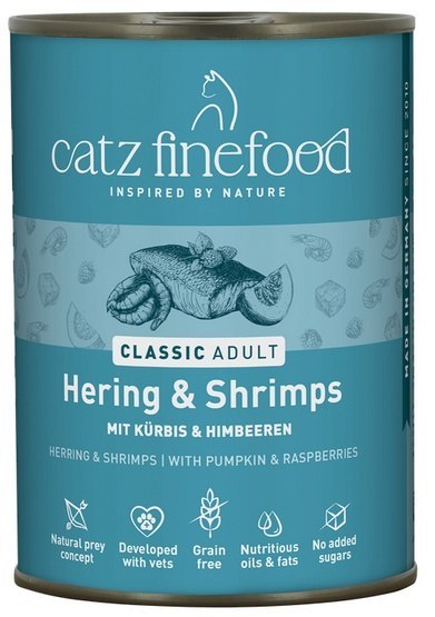 Catz Finefood Classic N.13 Śledź i Krewetki puszka 400g