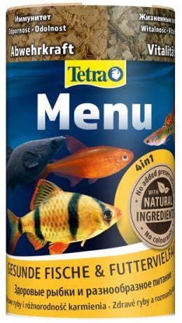 Tetra Menu - mix płatków w czterech przegrodach - dla ryb słodkowodnych 100ml