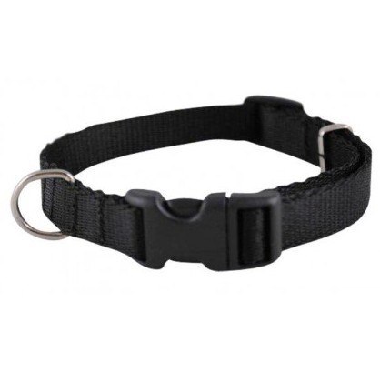CHABA Obroża taśma regulowana S 10mm czarna