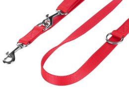 CHABA Smycz taśma regulowana L 20mm/260cm czerwona