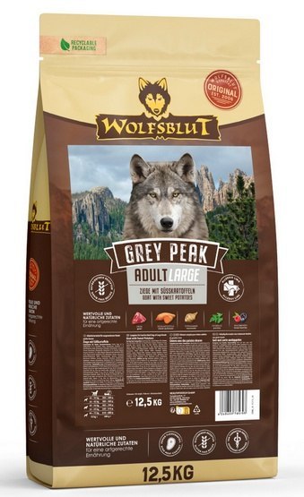 Wolfsblut Dog Grey Peak Adult Large - koza i bataty 12,5kg