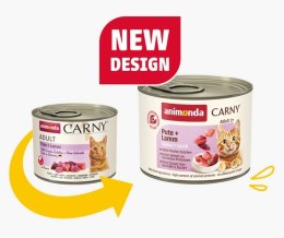 Animonda Carny Adult Indyk + Jagnięcina puszka 200g