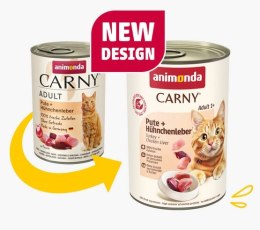 Animonda Carny Adult Indyk + Wątróbka kurczaka puszka 400g
