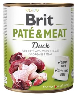 Brit Pate & Meat Dog Duck puszka 800g