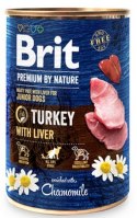 Brit Premium By Nature Turkey & Liver Junior puszka 400g