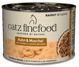 Catz Finefood Ragout in Sauce Kurczak i Omułek (N.613) puszka 190g