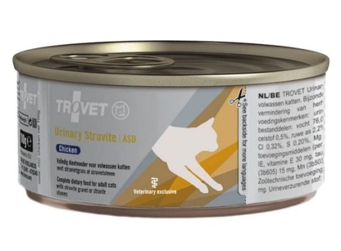 Trovet ASD Urinary Struvite dla kota kurczak puszka 100g