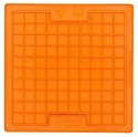 LickiMat Playdate Kwadrat miękki pomarańczowy
