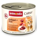 Animonda Carny Kitten Wołowina + Drób puszka 200g