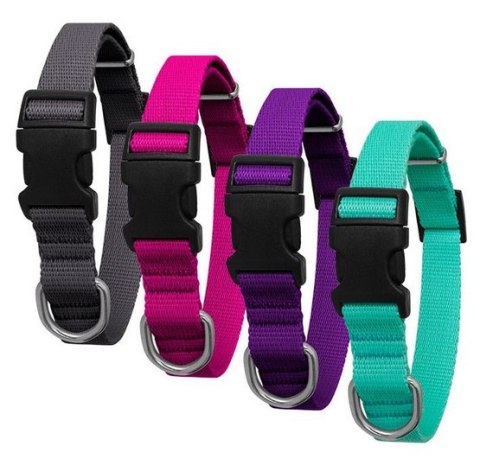 CHABA Obroża taśma regulowana XL 25mm fuksja