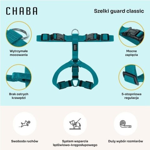 CHABA Szelki Guard XL 3cm morskie
