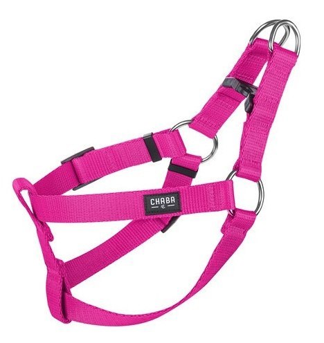 CHABA Szelki taśma regulowane nr 1 - obwód 40cm fuksja