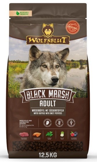Wolfsblut Dog Black Marsh Adult - bawół i bataty 12,5kg