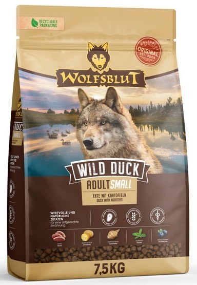 Wolfsblut Dog Wild Duck Adult Small - kaczka i bataty 7,5kg