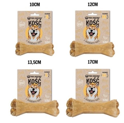 Paka Zwierzaka Kość z dodatkiem kozy L 13,5cm