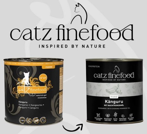 Catz Finefood Pure (Purrrr N.107) Kangur puszka 800g