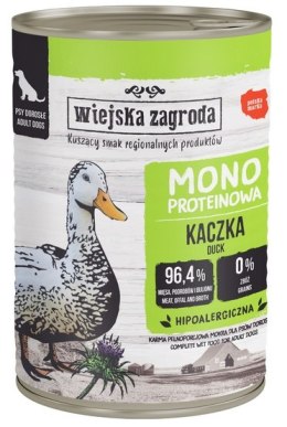 Wiejska Zagroda Monoproteinowa Kaczka puszka 400g