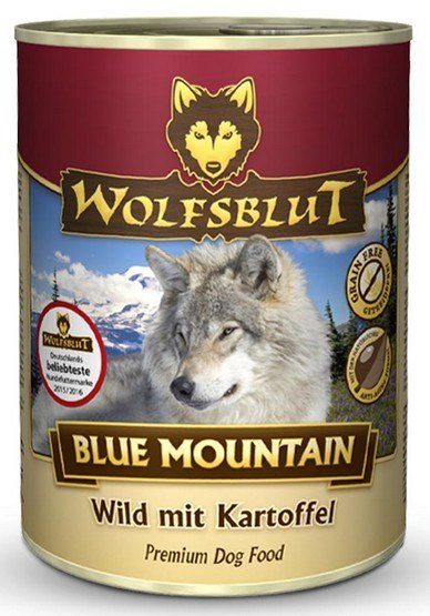 Wolfsblut Dog Blue Mountain Adult - dziczyzna i ziemniaki puszka 395g