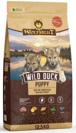 Wolfsblut Dog Wild Duck Puppy - kaczka i ziemniaki 12,5kg