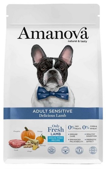 Amanova Dog Adult Sensitive Delicious Lamb - jagnięcina 2kg