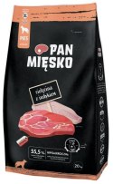 Pan Mięsko Karma sucha dla psa - cielęcina i indyk chrupki XL 9kg