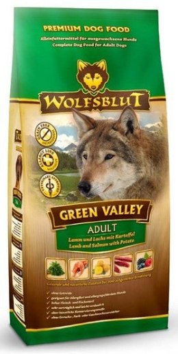 Wolfsblut Dog Green Valley Adult - jagnię, łosoś i ziemniaki 2kg