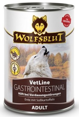 Wolfsblut Dog VetLine Gastrointestinal - kaczka i bataty puszka 395g