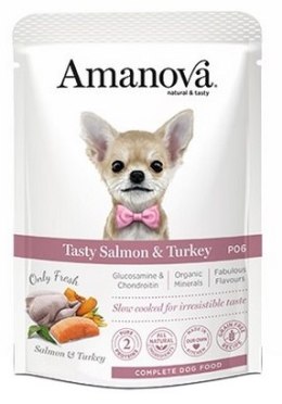 Amanova Dog Adult Tasty Salmon & Turkey - łosoś i indyk saszetka 100g [P06]