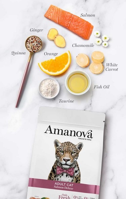 Amanova Cat Adult Salmon Deluxe - łosoś 6kg