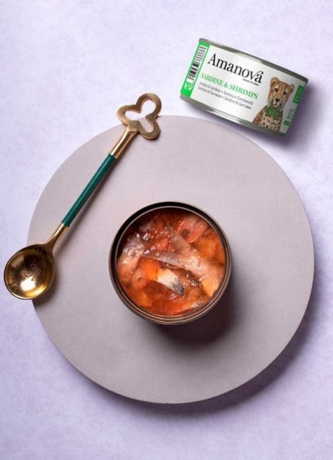 Amanova Cat Sardine & Shrimps - sardynki i krewetki w galaretce puszka 70g [15]