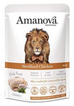 Amanova Cat Sterilised Chicken - kurczak saszetka 85g [P10]