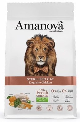 Amanova Cat Sterilised Exquisite Chicken - kurczak 6kg