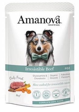 Amanova Dog Adult Irresistible Beef - wołowina saszetka 300g [P02]