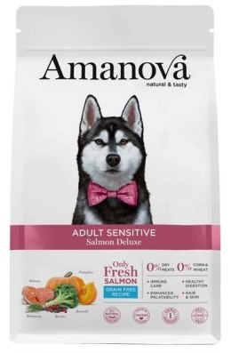 Amanova Dog Adult Sensitive Salmon Deluxe - łosoś 2kg