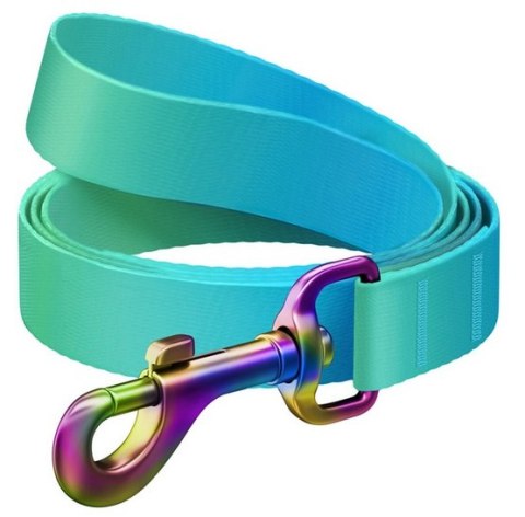 Collar WauDog Recycled Smycz nylonowa, gradient M 20mm/122cm niebieski