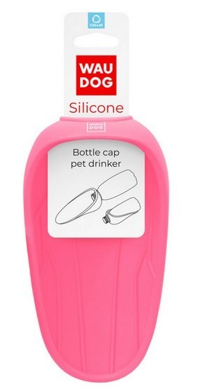 Collar WauDog Silicone Dysza do picia - końcówka 165x90mm różowa