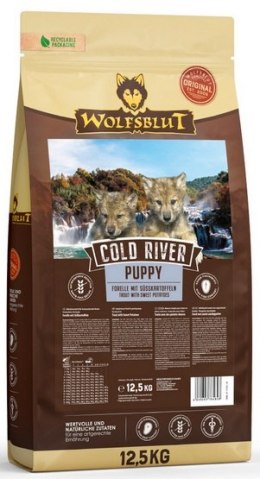 Wolfsblut Dog Cold River Puppy - pstrąg i bataty 12,5kg