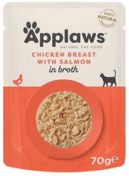 Applaws saszetka dla kota Kurczak z Łososiem w rosole 70g