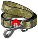 Collar WauDog Nylon Smycz nylonowa regulowana L-XXL 25mm/152-183cm, wzór MILITARY