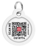 Collar WauDog Smart ID Zawieszka z QR-paszportem okrągła 3cm NASA21