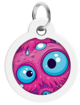 Collar WauDog Smart ID Zawieszka z QR-paszportem okrągła 3cm oko potwora