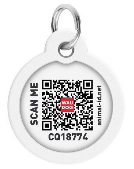 Collar WauDog Smart ID Zawieszka z QR-paszportem okrągła 3cm superman bohater