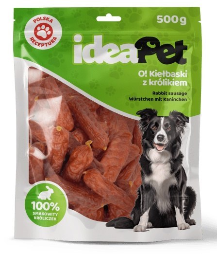IdeaPet Kiełbaski z królikiem 500g
